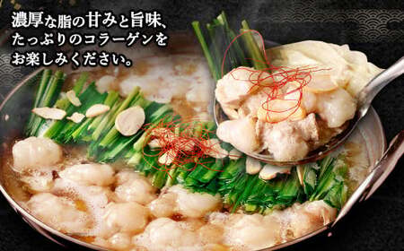 【1月発送】 国産牛もつ鍋 20人前 ちゃんぽん 濃縮スープ付（醤油味） 黒毛和牛 国産牛 牛もつ ホルモン 冷凍 岡垣町