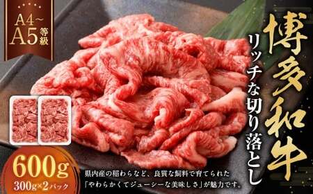 【A4・A5】 博多和牛 リッチな切り落とし 300g×2パック 計600g 和牛 牛肉 お肉 11,100円