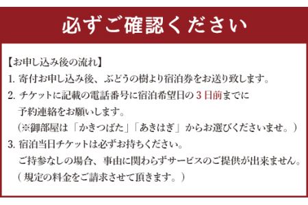 ぶどうの樹 杜の七種 一泊二食 ペアご宿泊券 (鮨屋台夕食プラン) 日曜日～木曜日利用限定