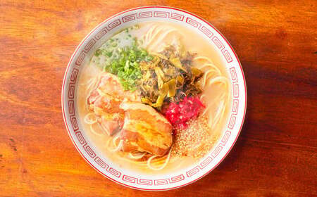 新・厚切り角煮入り 博多 ラーメン 5食入り ギフト 辛子高菜 とんこつ