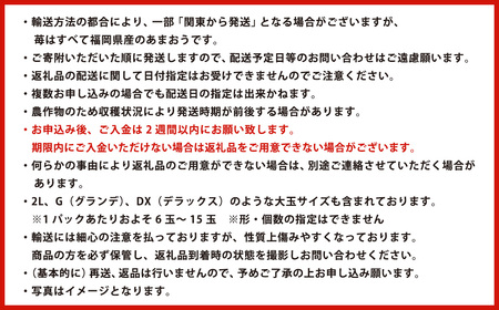 数量限定 福岡県産 あまおう 270g×4パック【2026年2月上旬～4月上旬発送予定】
