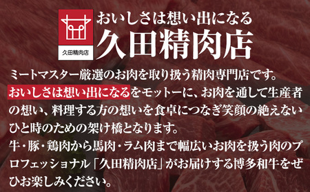博多和牛 ヒレシャトーブリアンステーキ 600g 久田精肉店株式会社《30日以内に出荷予定(土日祝除く)》小竹町 博多和牛 牛肉 赤身 A5等級 厳選 シャトーブリアン ステーキ 国産 送料無料
