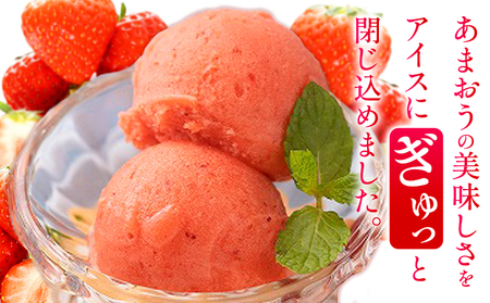 濃厚あまおうジェラート 1000ml 南国フルーツ株式会社《4月上旬-4月末頃出荷》福岡県 小竹町 あまおう いちご ジェラート 果物 送料無料