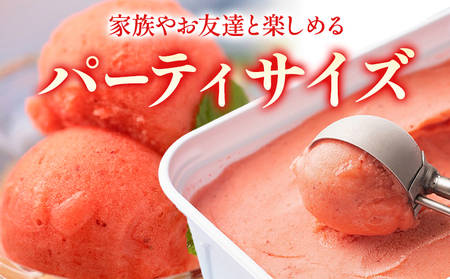 濃厚あまおうジェラート 1000ml 南国フルーツ株式会社《4月上旬-4月末頃出荷》福岡県 小竹町 あまおう いちご ジェラート 果物 送料無料