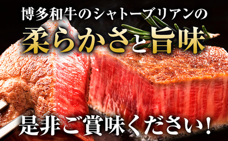 博多和牛 ヒレシャトーブリアンステーキ 200g×5枚 久田精肉店株式会社《30日以内に出荷予定(土日祝除く)》 博多和牛 牛肉 赤身 1kg A5等級 厳選 シャトーブリアン ステーキ 国産