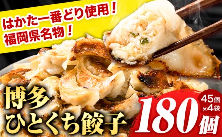 ひとくち博多鶏餃子 180個(45個×4袋)《30日以内に出荷予定(土日祝除く)》はかた一番どり 鶏肉 餃子