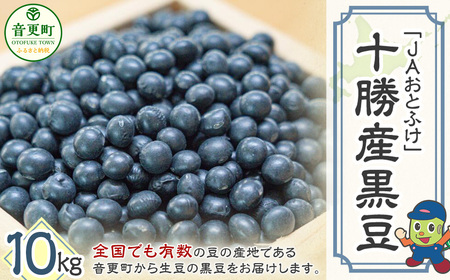 令和6年産 黒豆 10kg「JAおとふけ」【D45】 くろまめ 北海道