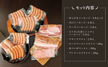 「ばんせい」ソーセージ・ベーコンセット【A58】
