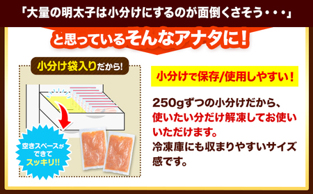 訳あり 辛子明太子 旨粒1kg (250g×4袋)《1-5営業日以内に出荷予定(土日祝除く)》