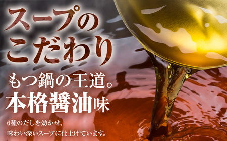 もつ鍋 博多牛もつ鍋 お手軽セット もつ＆スープのみ 醤油味 4人前《7-14営業日以内に出荷予定(土日祝除く)》