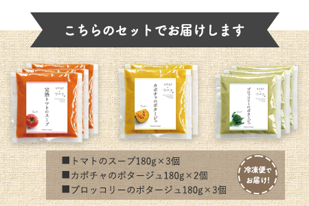 冷凍野菜スープ（8個セット）花田農園　トマト ブロッコリー かぼちゃ《30日以内に出荷予定(土日祝除く)》