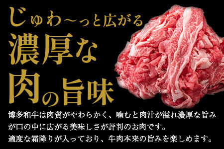 博多和牛 切り落とし1000g (500gx2パック) 株式会社エム・ケイ食品《30日以内に出荷予定(土日祝除く)》