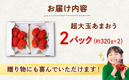 超大玉 あまおう 約320g×2 [ADAT001] あまおう