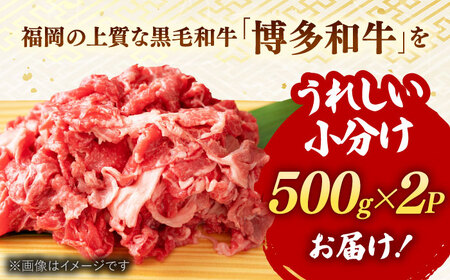 【全12回定期便】博多和牛 切り落とし 500g×2P [ADAQ016]  牛肉 切り落とし 定期便