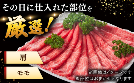 【訳あり！】A4ランク以上！博多和牛 赤身（肩・モモ）霜降り しゃぶしゃぶすき焼き用 600g 桂川町/株式会社 MEAT PLUS [ADAQ097] 10000 赤身 もも しゃぶしゃぶ  和牛 牛肉 A4 A5