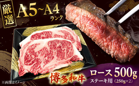 数量限定 博多和牛 ロースステーキ用 計500g 2枚入 [ADBZ049] ステーキ ロース 和牛