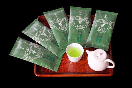 許斐本家14代目おススメの旬の特撰八女茶「翠」５本定番徳用セット【八女茶老舗　江戸宝永年間創業】（ご自宅用）