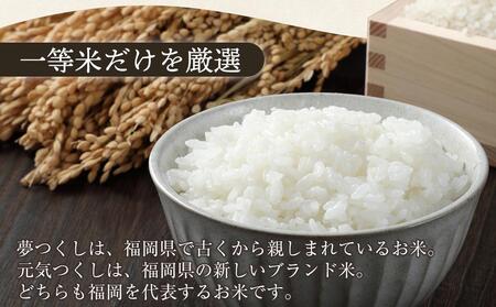 ＜令和7年産＞福岡県産米食べ比べ＜白米＞「夢つくし」と「元気つくし」セット　計10kg ＜筑前町＞