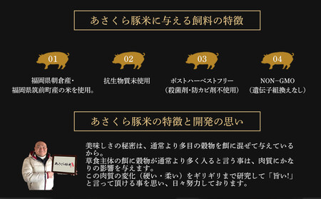 あさくら豚米 ヒレ３本 約１ｋｇ｜豚肉 ヒレ 1kg