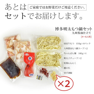 博多明太醤油もつ鍋セット(4~6人前)B098R