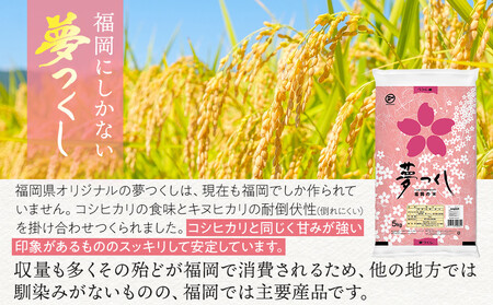 【令和7年産】 福岡県産 米 夢つくし 10kg セット ( 5kg×2袋 )