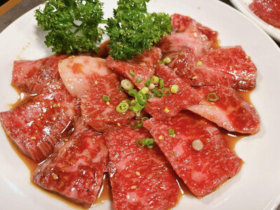 【定期便全12回】博多和牛A4ランク以上焼肉用タレ漬550g　　　