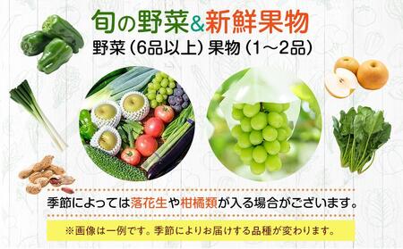 【直売所みなみの里厳選】旬の野菜・果物セット【旬 野菜 やさい 果物 くだもの フルーツ 新鮮 旬 道の駅 直売 厳選 福岡県 筑前町 ふるさと納税】