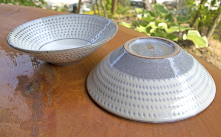 【小石原焼 まるた窯】深鉢2枚セット(白釉) C14