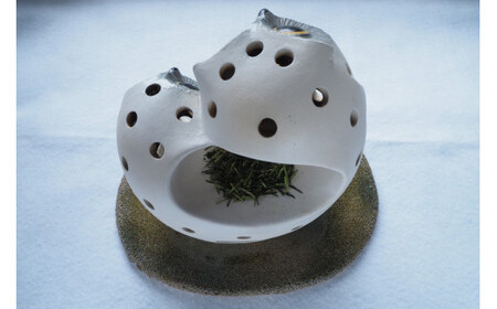 人形工房保徳作「ふくろうの茶香炉キャンドル」 H23