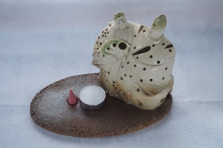 H24 人形工房保徳作「雛人形の香炉キャンドル」 | 福岡県東峰村 