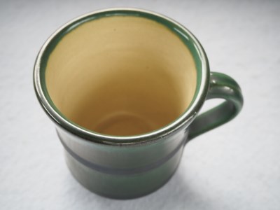 H31 小石原焼緑青釉マグカップ（太田熊雄窯） | 福岡県東峰村