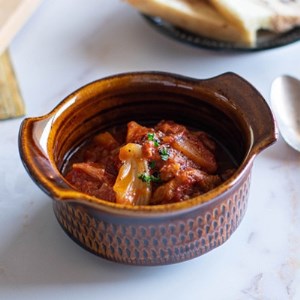 小石原焼 カネハ窯 飛び鉋グラタン皿セット(飴ツヤ×M) AA118