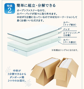 エアウィーヴ ベッドマットレス S01 セミダブル 寝具 ベッドマットレス ベット マットレス サイズ オールシーズン対応 ぐっすり 安眠 快眠 健康 高反発 腰 肩 熟睡 寝心地 新生活 洗濯可 送料無料 体圧分散 大人気 日本製 国産 妊婦 赤ちゃん ペット