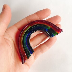 ガラス 虹のオブジェ 《ガラス製・ビビッド・M》 インテリア