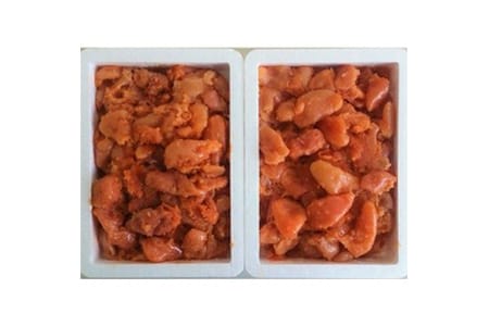 【大容量1kg×2個】 博多まるきた水産(株) 無着色辛子明太子(切れ子)【1133961】