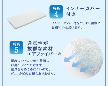 エアウィーヴ ウェルネスモデル マットレス M80-91RP ベッドマットレス ベッド  マットレス セミダブル ダブル クイーン オールシーズン対応 ぐっすり ホテル 安眠 快眠 健康 高反発 腰 肩 熟睡 寝具 寝心地 新生活 洗える 洗濯可 送料無料 体圧分散