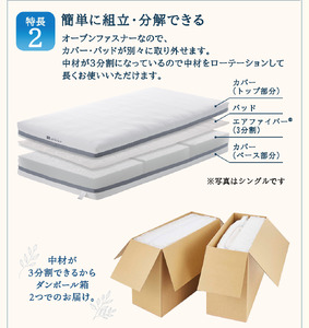 エアウィーヴ ベッドマットレス S02 クイーン 寝具 ベッド サイズ