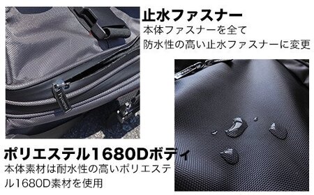 [PROEVO] 防水 ボストンキャリー スーツケース 受託手荷物対応 L（ブラック×レッド） [20017]　AY161