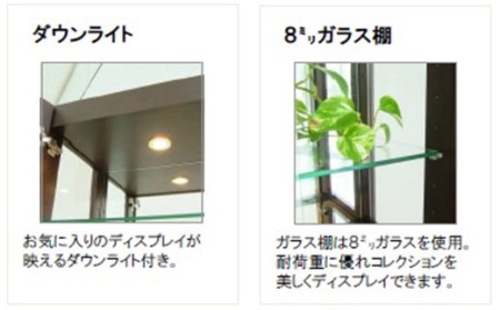 【開梱・設置】デコレート キュリオケース79cm ウェンジ AL184