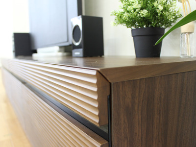 【開梱・設置】ミリオン 180cm テレビボード（ウォールナット）　AX042