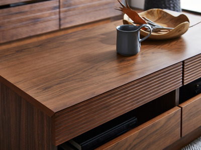 【開梱・設置】ミリオン 105cm センターテーブル（ウォールナット）　AX006