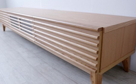 【開梱・設置】アゼル 200cm テレビボード（ナチュラル）　AX074