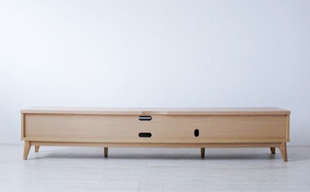 【開梱・設置】アゼル 200cm テレビボード（ナチュラル）　AX074