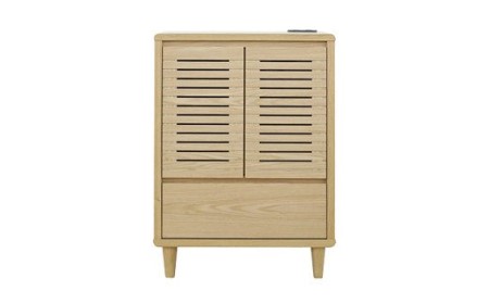 【開梱・設置】モナコ 60cm サイドキャビ（ナチュラル）　AX019