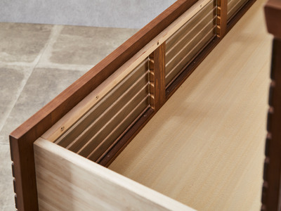 【開梱・設置】ラスティー 120cm ローチェスト(ウォールナット) AX030