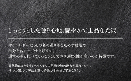 ボディーバッグ（オイルレザー・ブラック）　BK040