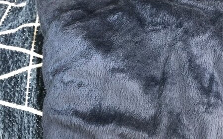 シェニールこたつ掛布団ラハティ（200×200）（ネイビー）　AA078