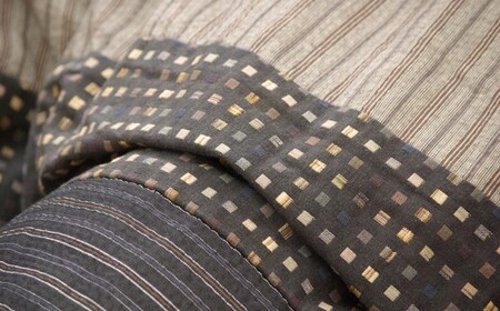 和モダンこたつ掛敷セットゆかり(205×205)(ブラック) AA109