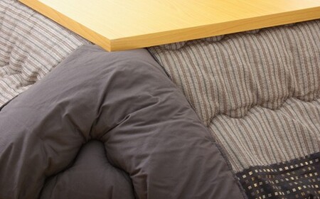 和モダンこたつ掛敷セットゆかり(205×205)(ブラック) AA109