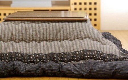 和モダンこたつ掛敷セットゆかり（205×285）（ブラック）　AA152